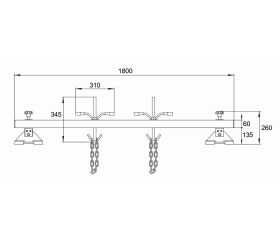 Barra de soporte del motor | BH8AC1-500
